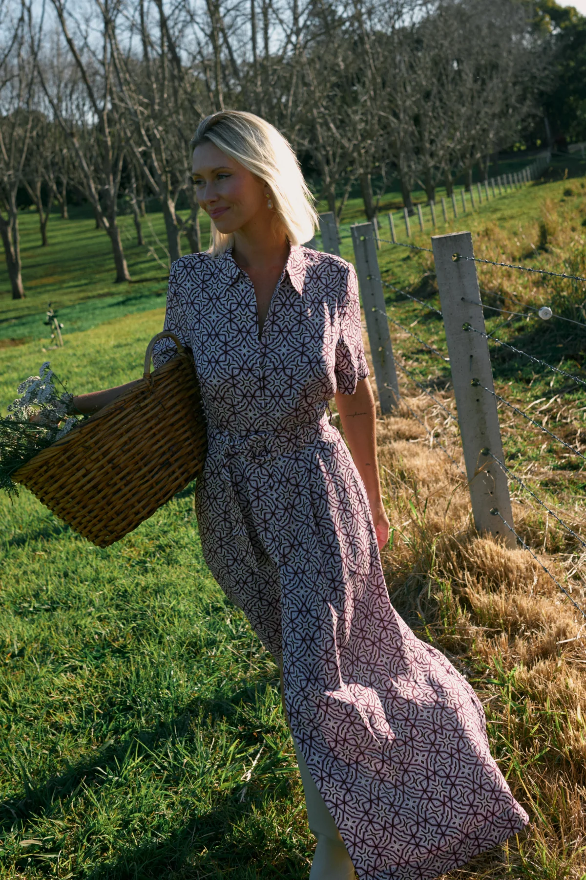 Nova Dress - Lattice Print - Image 3