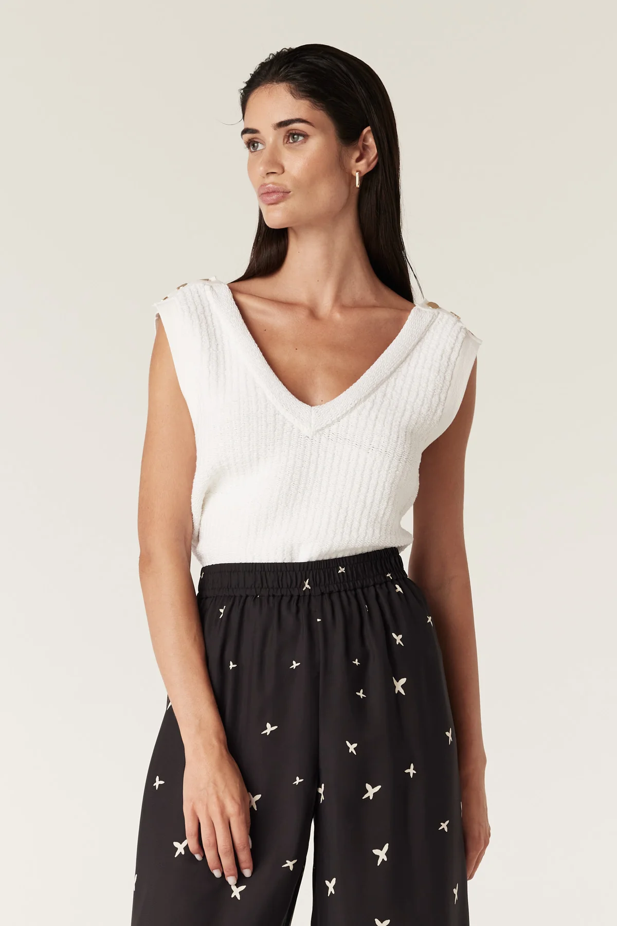 Petra Knit Top - Milk - Image 7