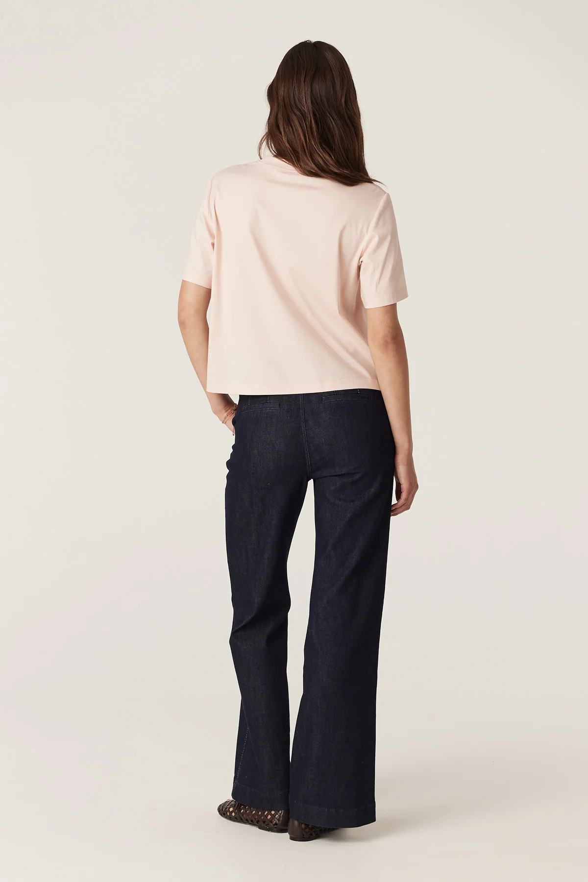 Pima Boxy Tee - Blush - Image 5