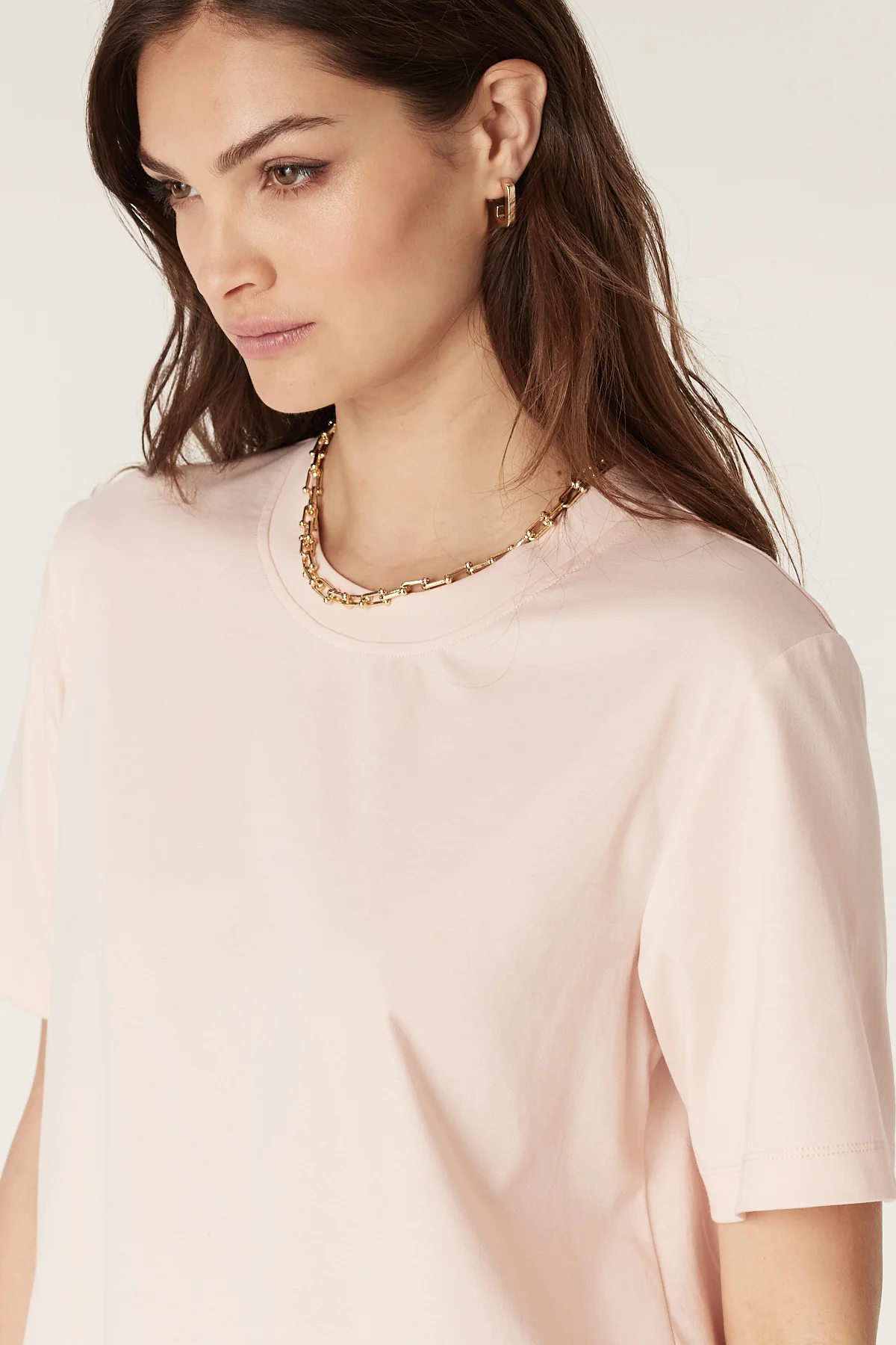Pima Boxy Tee - Blush - Image 6