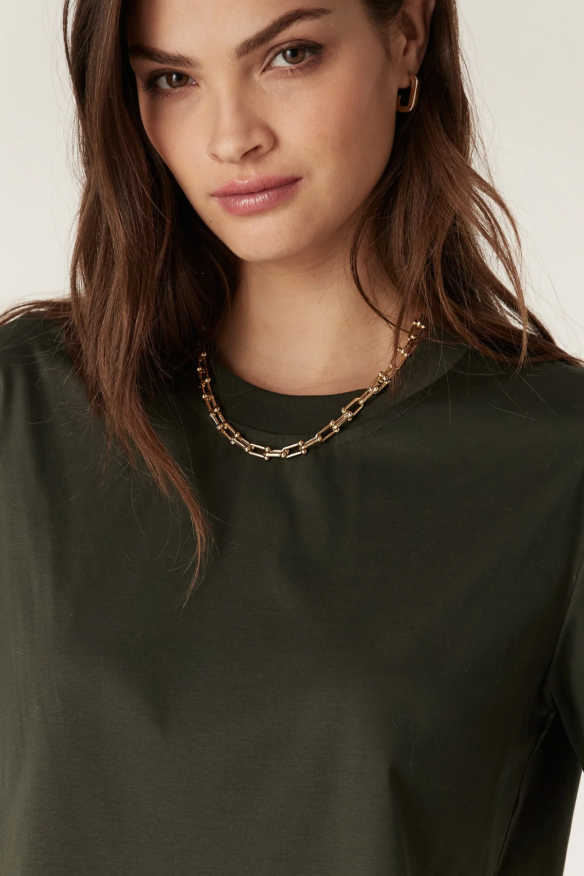 Pima Boxy Tee - Forest Green - Image 6