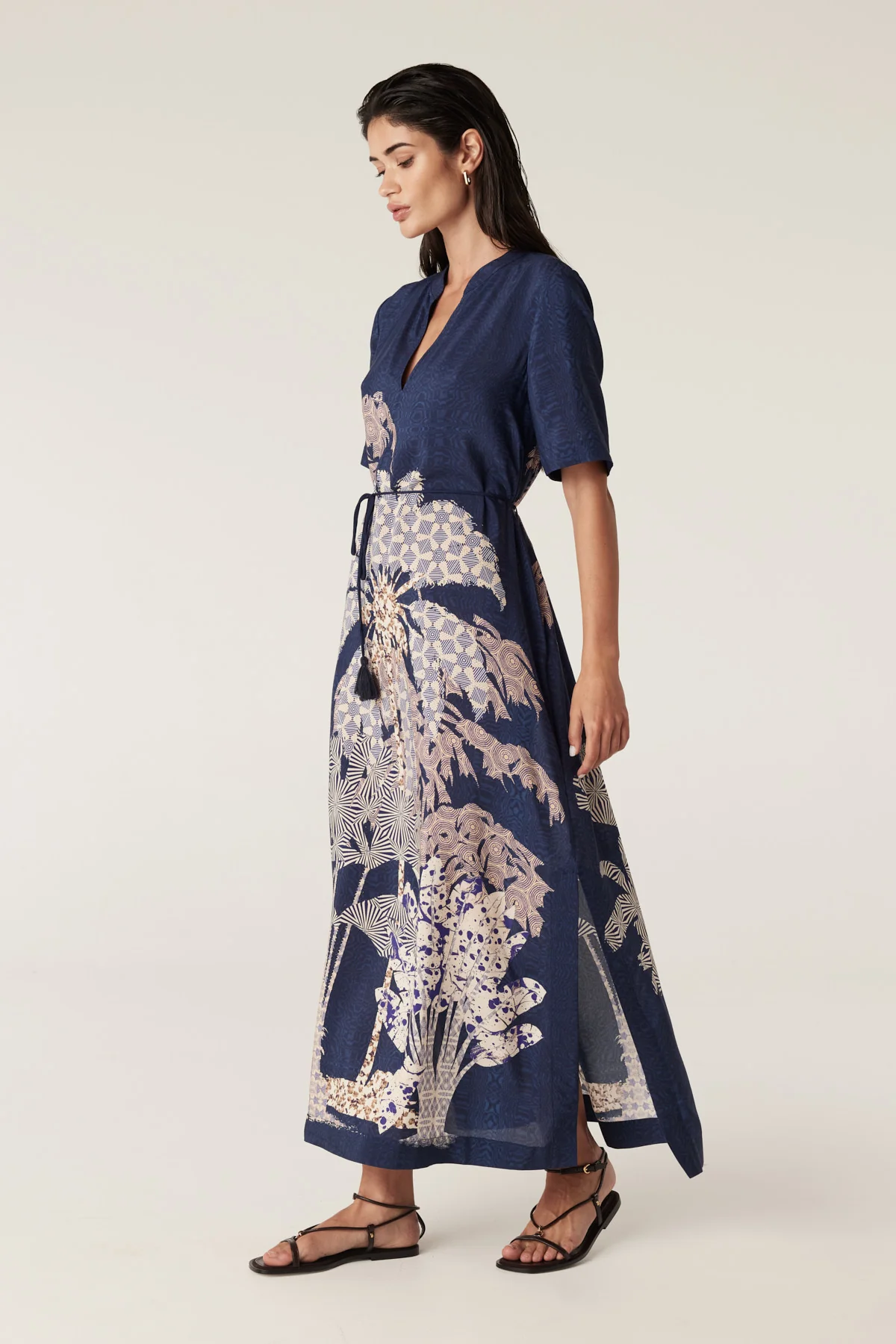 Pina Kaftan Dress - Mirage Print - Image 4