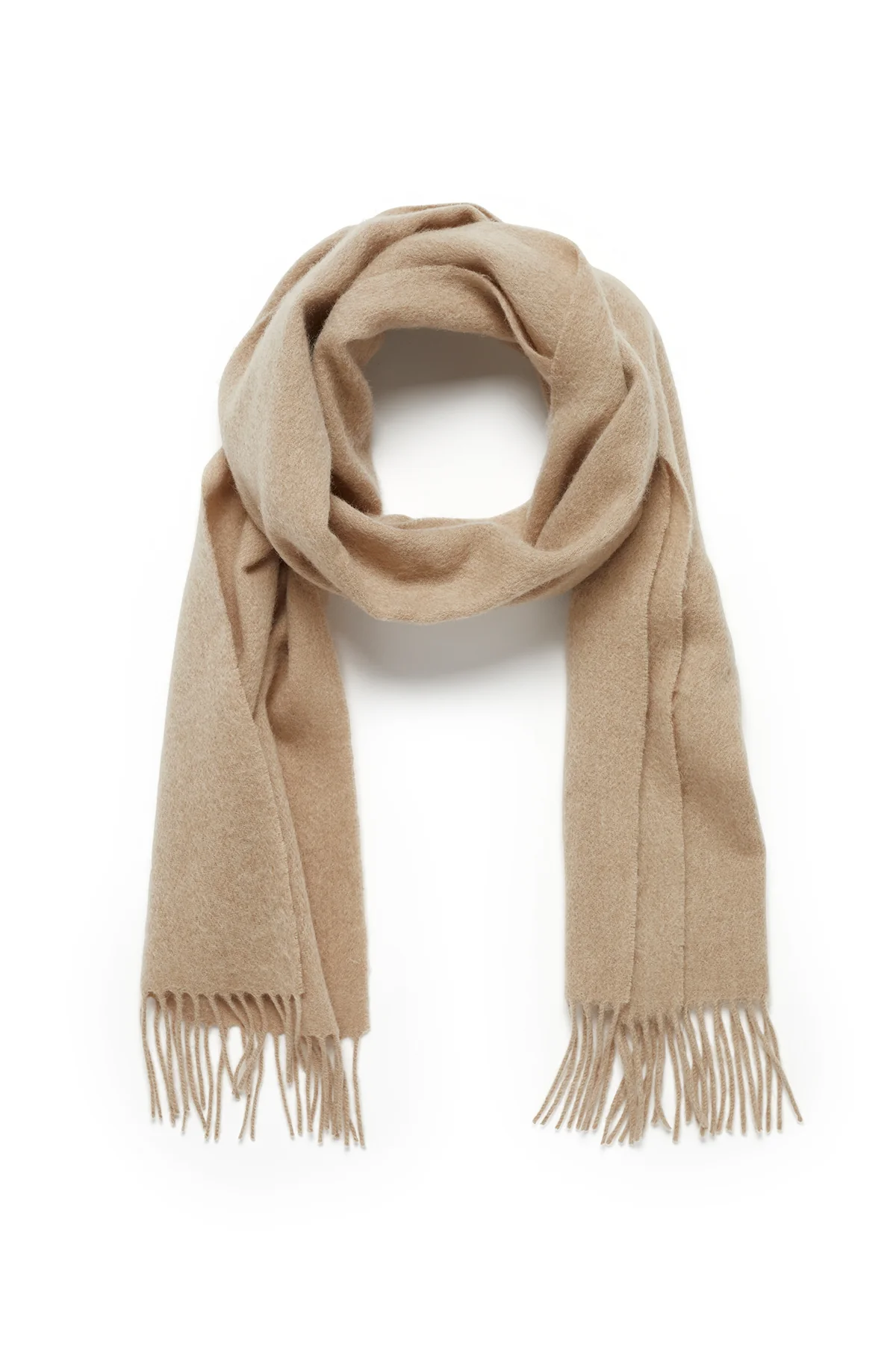 Pure Wool Scarf - Camel - Image 2