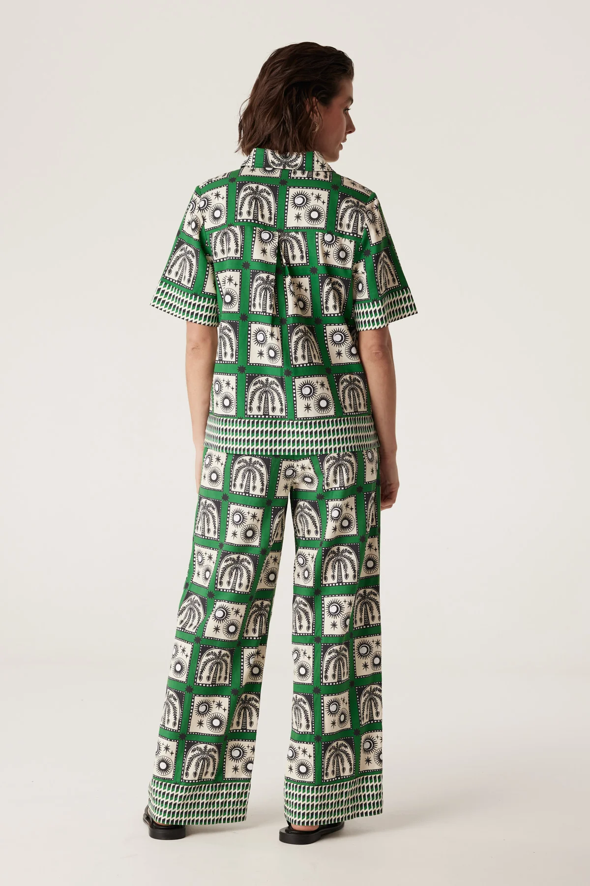 Raffles Pant - Green Print - Image 5