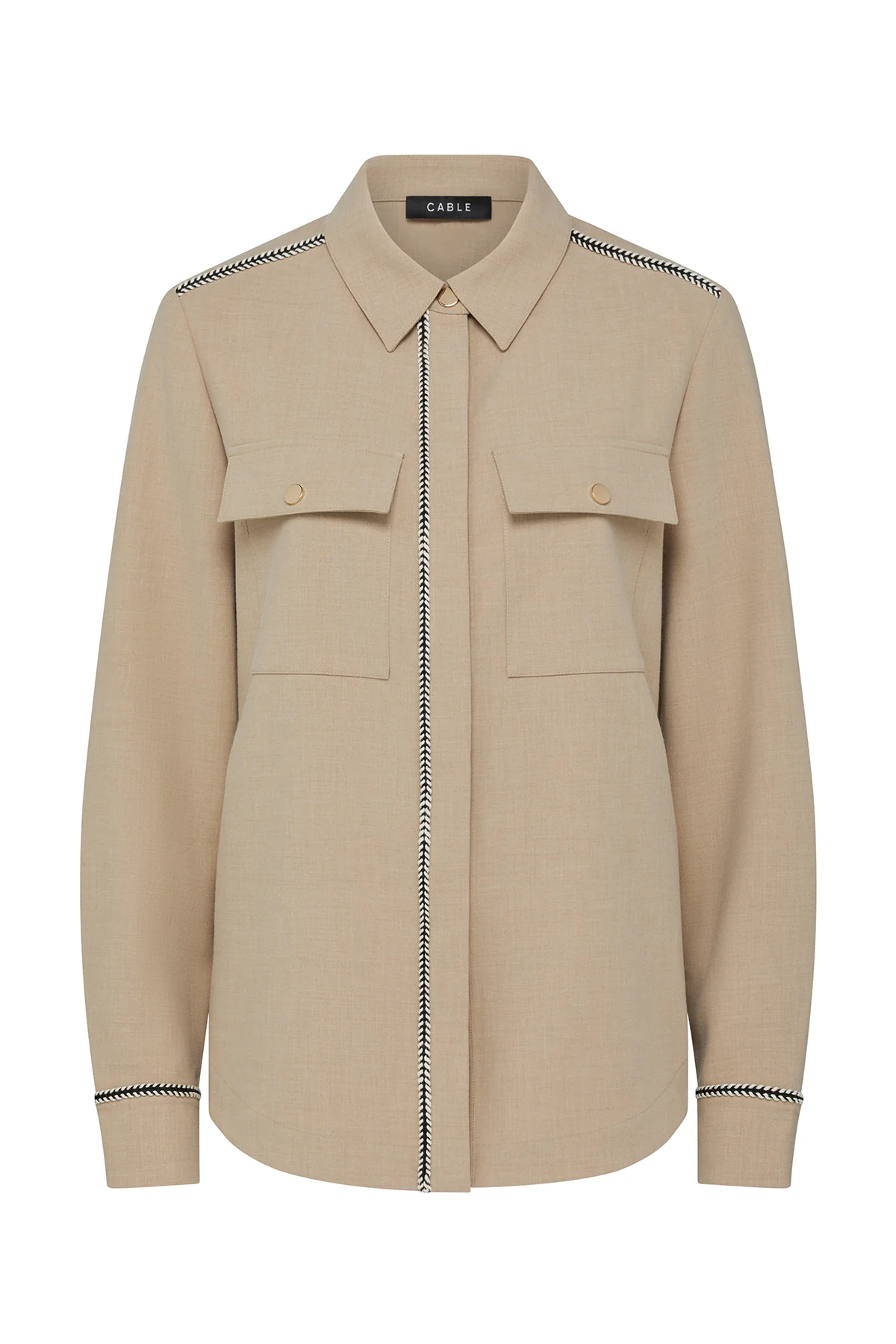 Row Shirt - Camel - Image 2