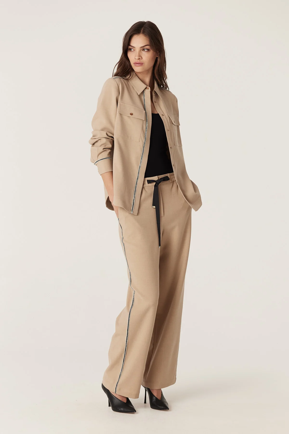 Row Shirt - Camel - Image 8