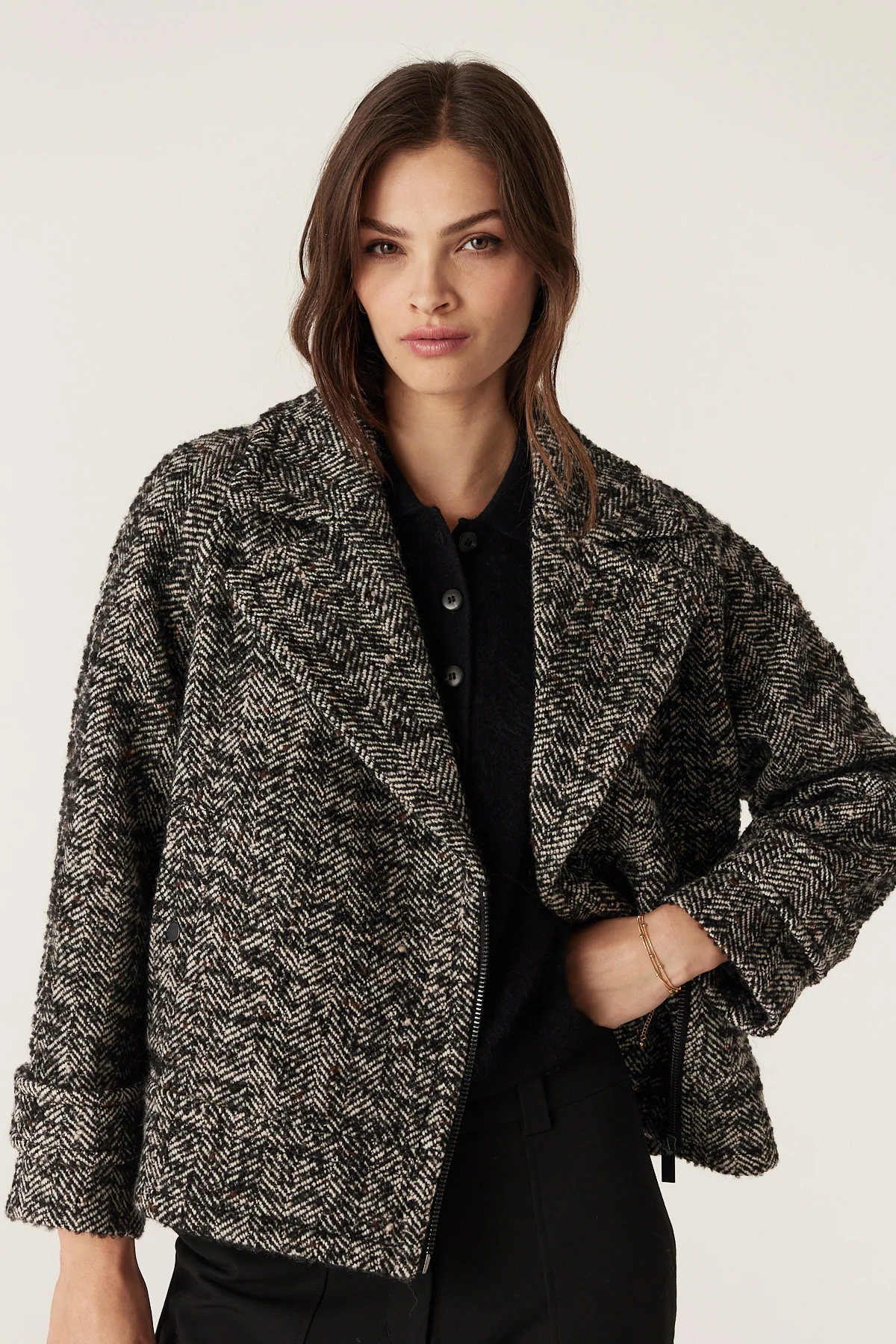 Roy Jacket - Black Marle - Image 7