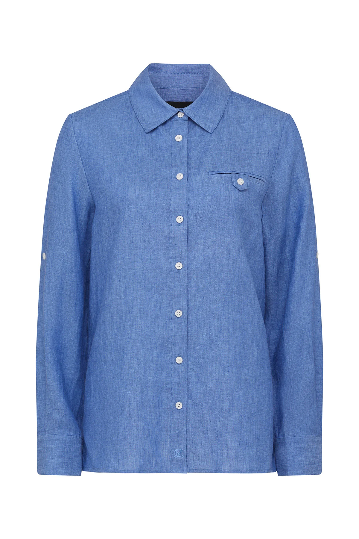 Sail Linen Shirt - Blue Marle - Image 2