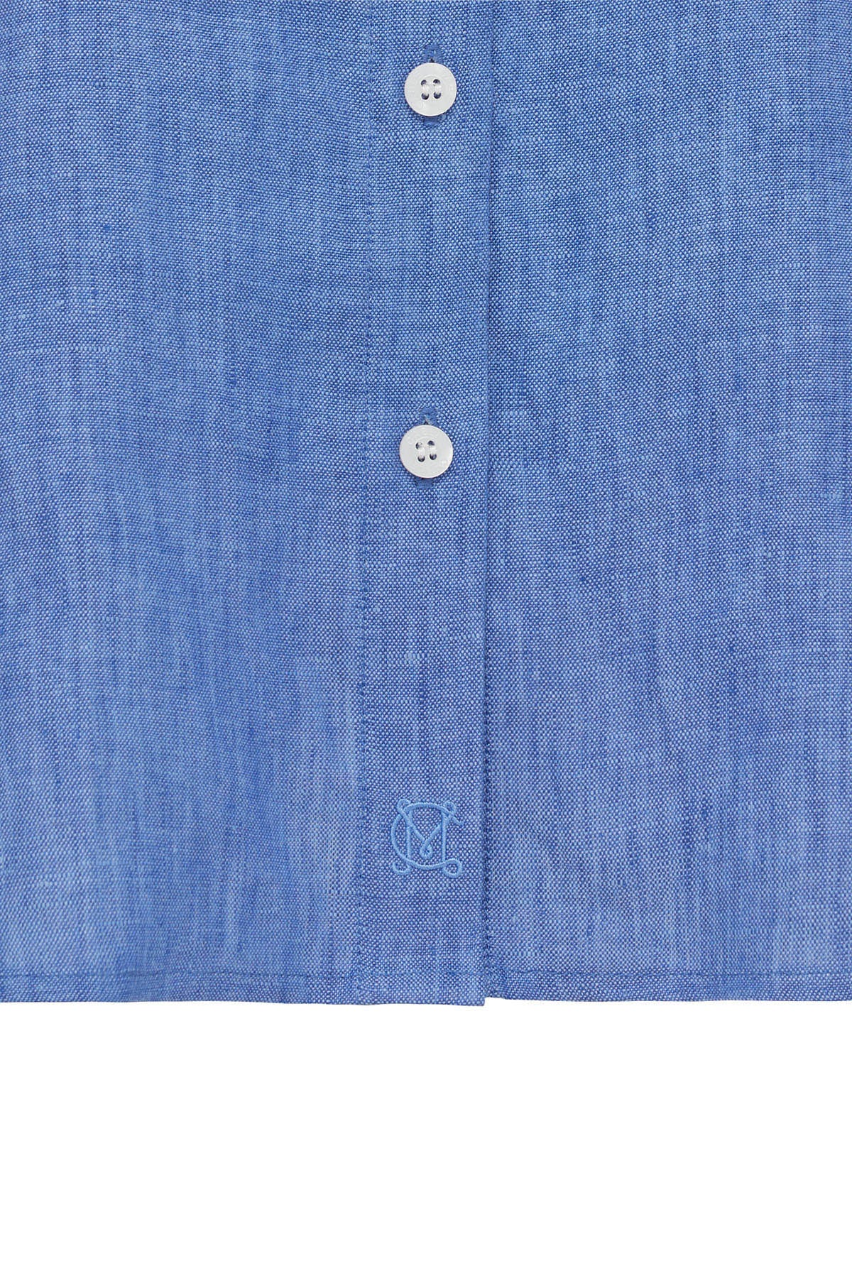 Sail Linen Shirt - Blue Marle - Image 5