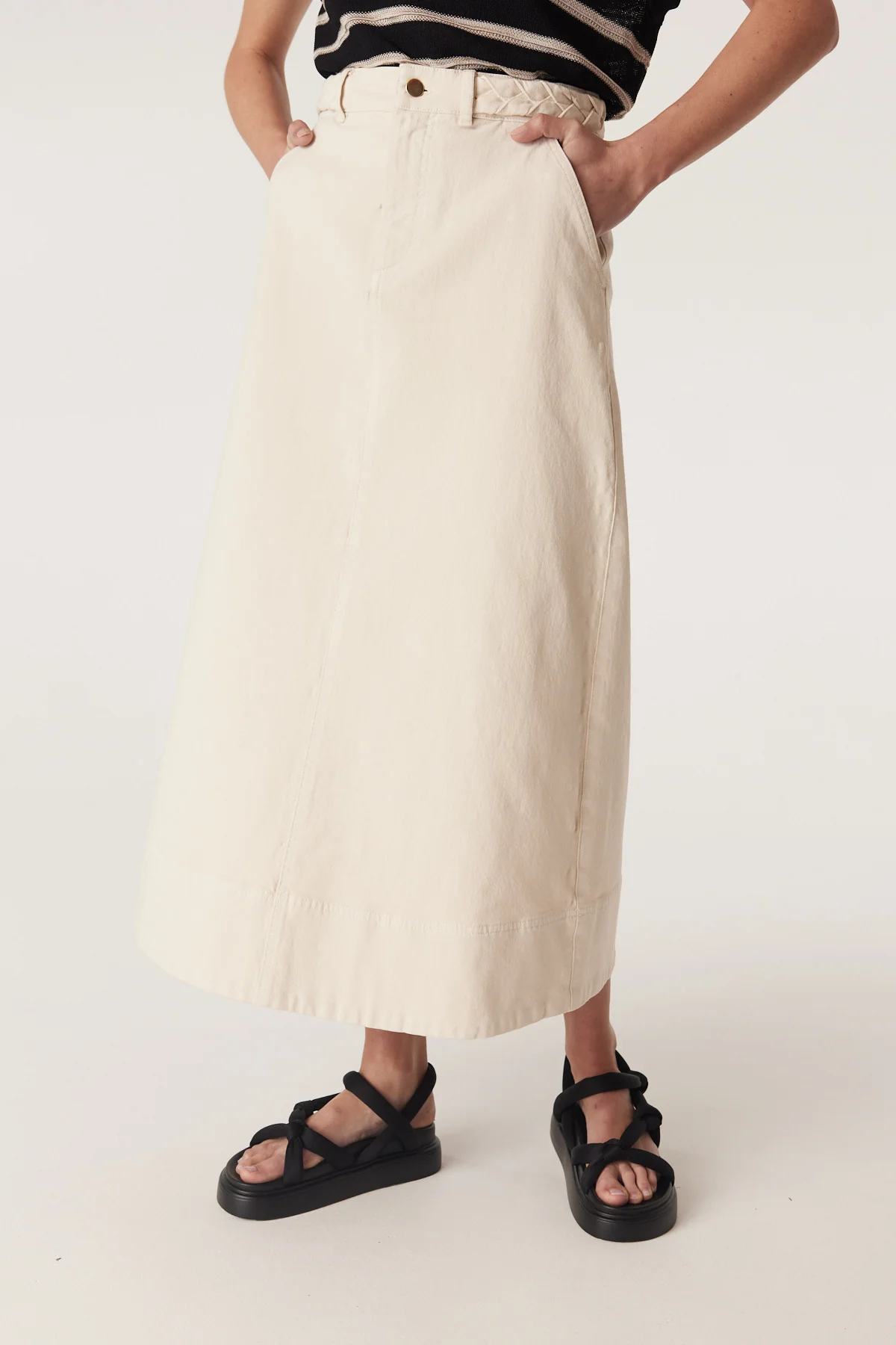 Samba Drill Skirt - Ecru - Image 7