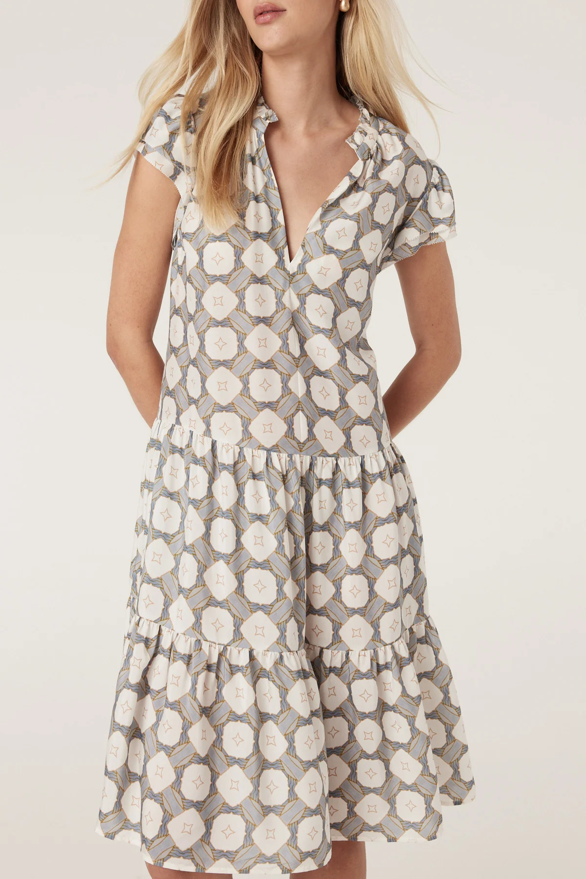 Sana Dress - Tile Print - Image 6