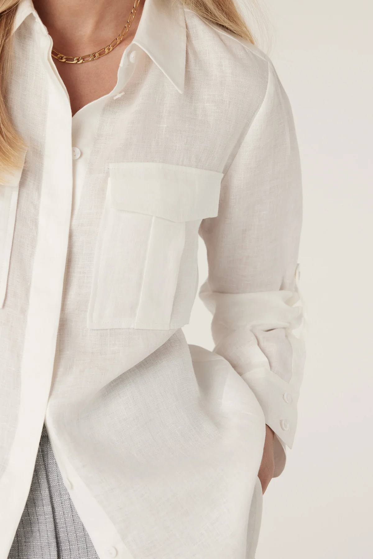 Sands Linen Shirt - White - Image 3