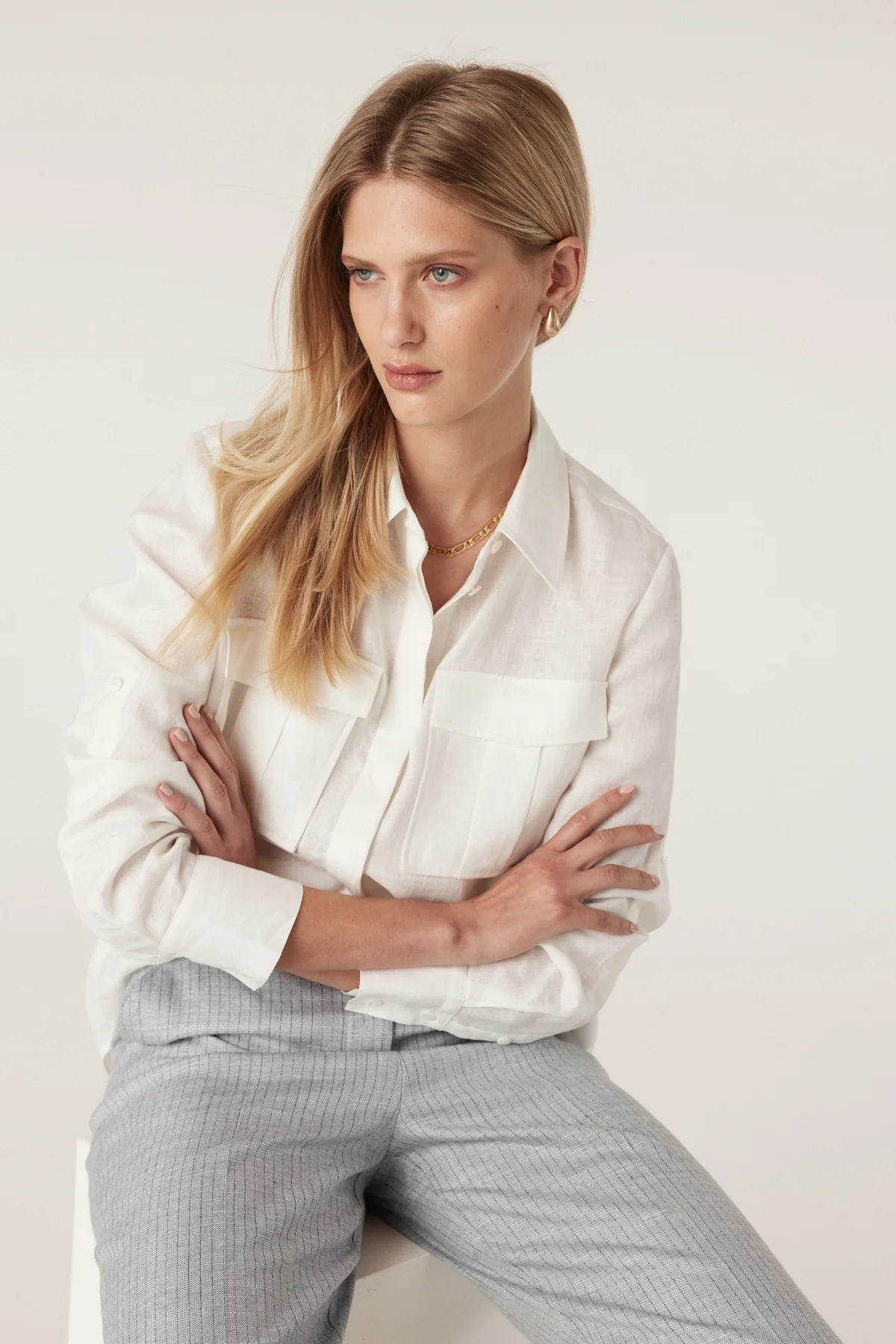 Sands Linen Shirt - White - Image 6