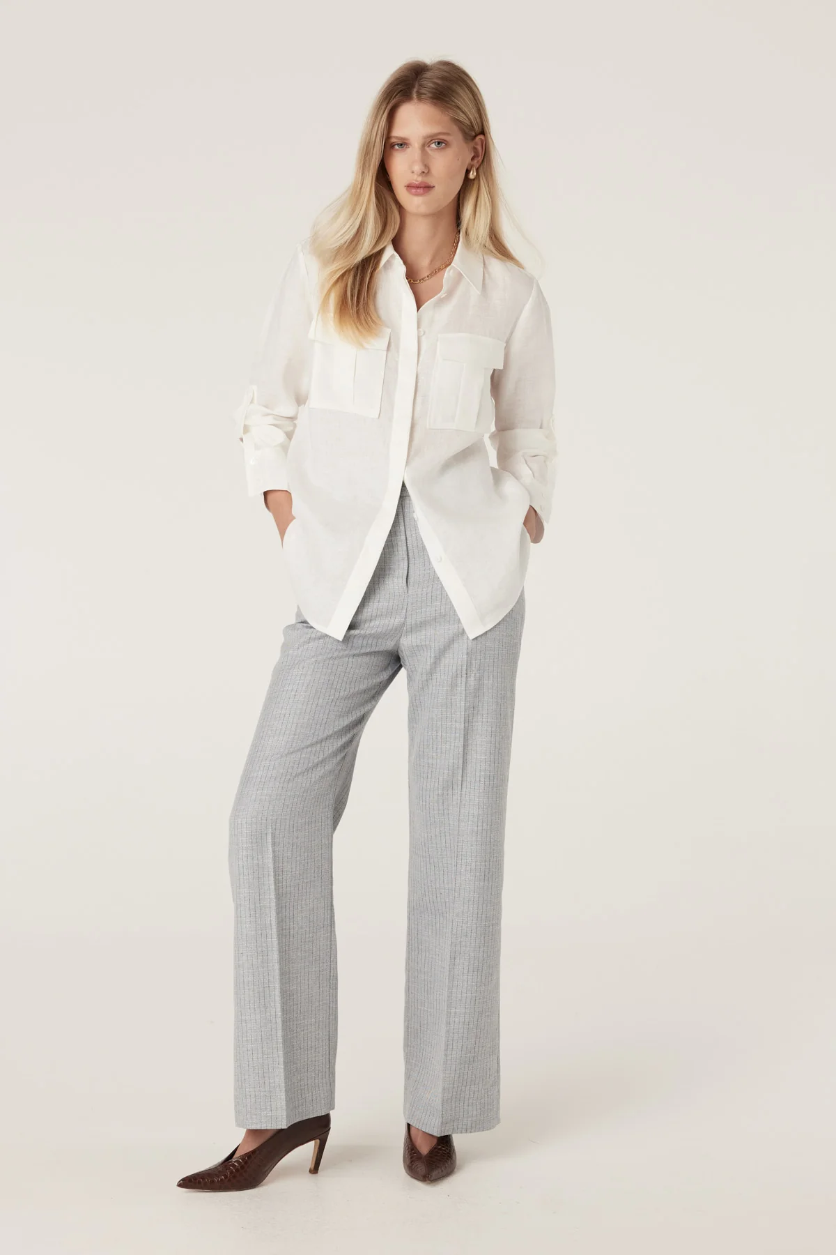 Sands Linen Shirt - White - Image 7