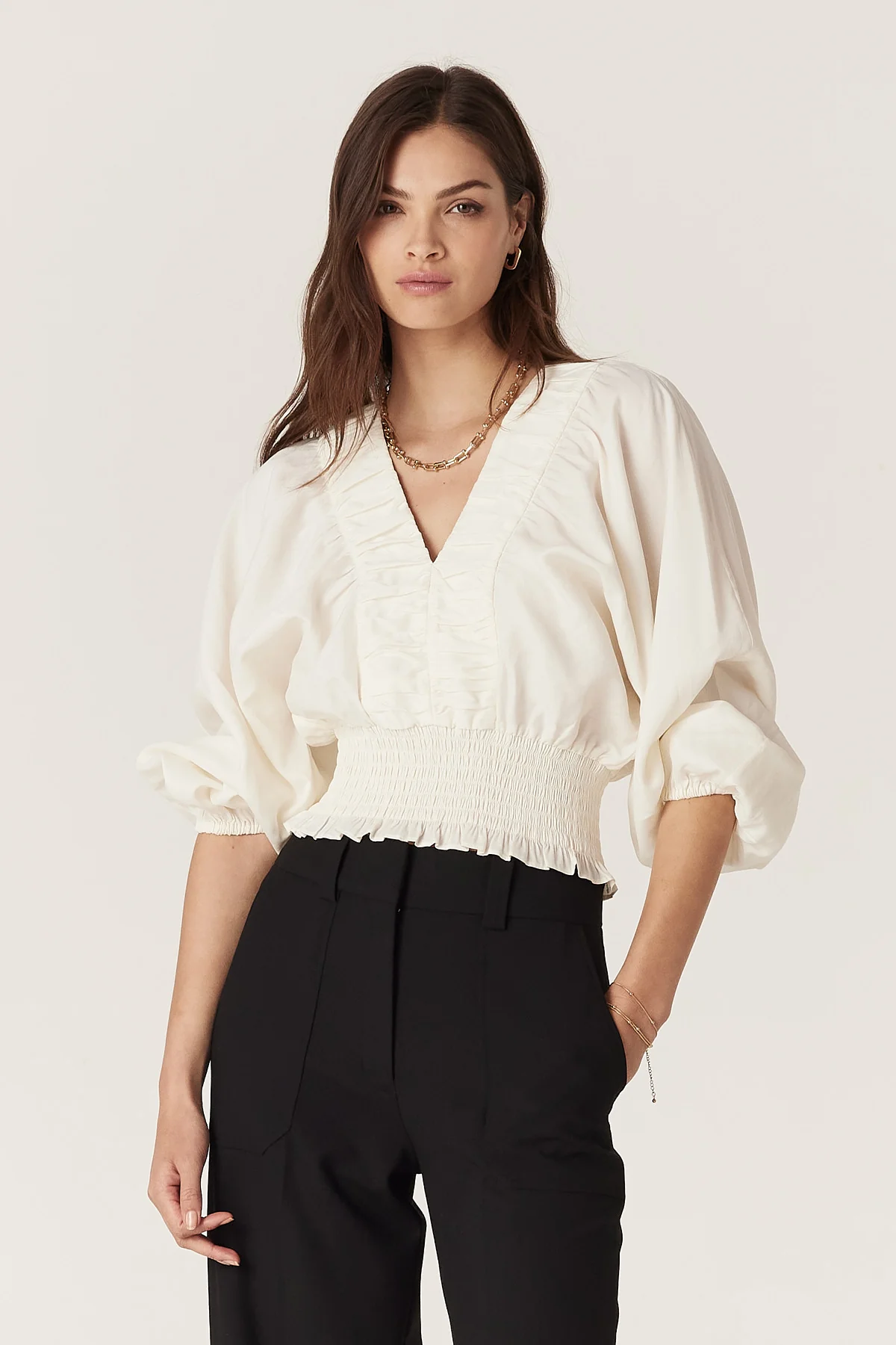 Sasha Blouse - Ecru - Image 3