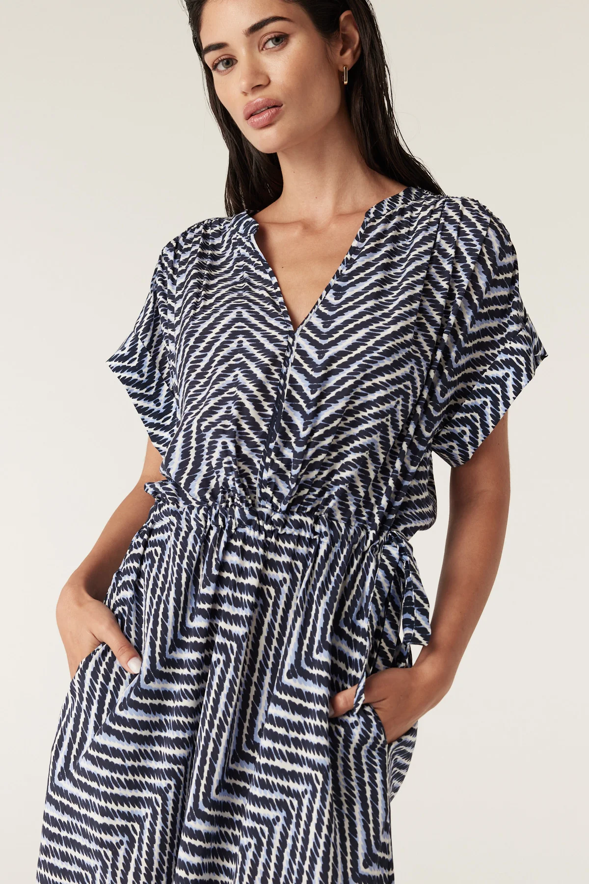Sea Breeze Dress - Chevron Print - Image 3