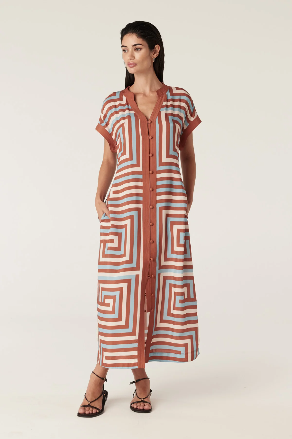 Sierra Dress - Maze Print - Image 3