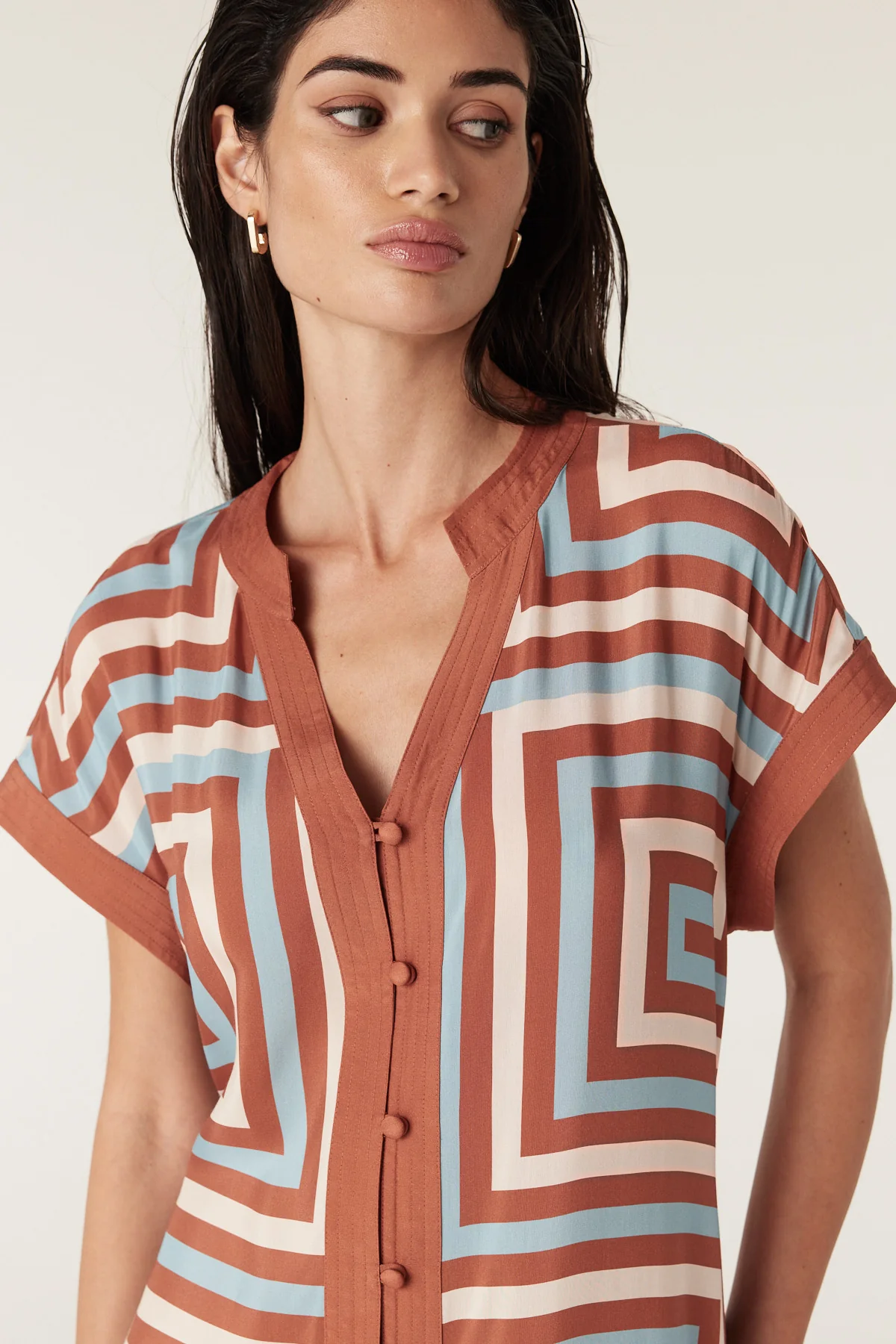 Sierra Dress - Maze Print - Image 4