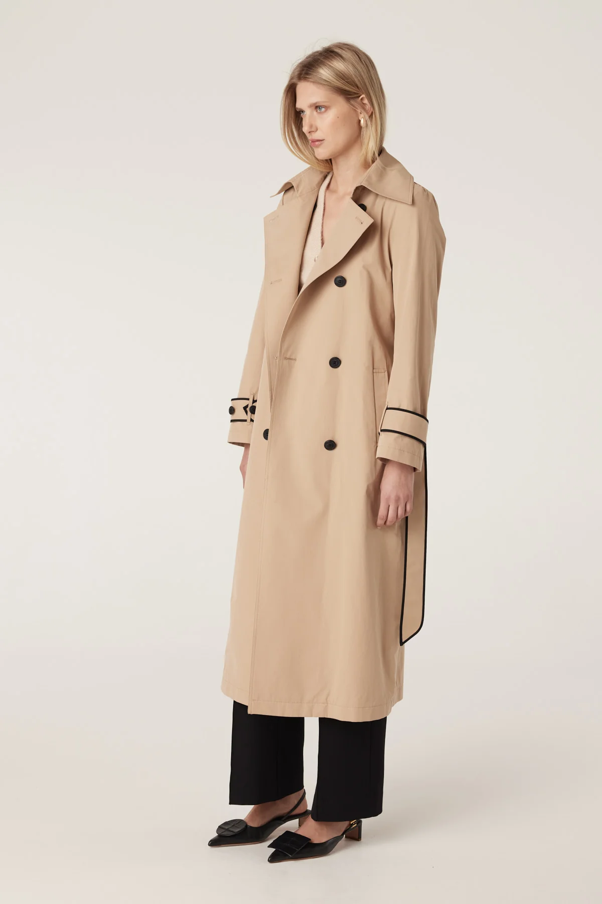 Sofia Spring Trench Coat - Biscuit - Image 4