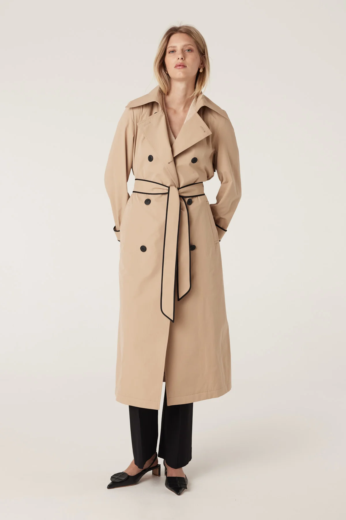 Sofia Spring Trench Coat - Biscuit - Image 8