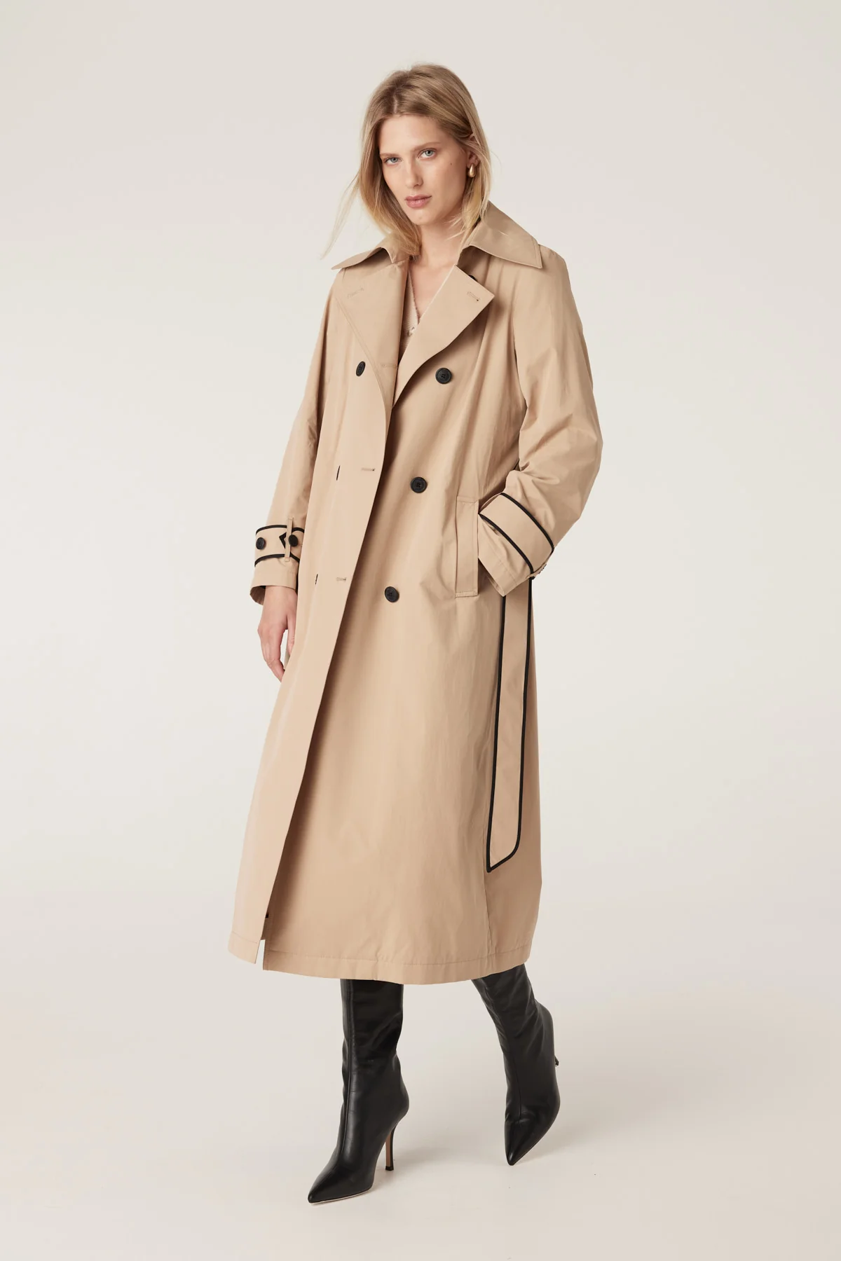 Sofia Spring Trench Coat - Biscuit - Image 9