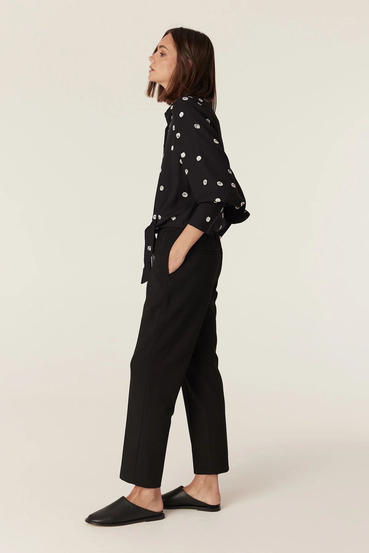 Hepburn Blouse - Black Spot - Image 4