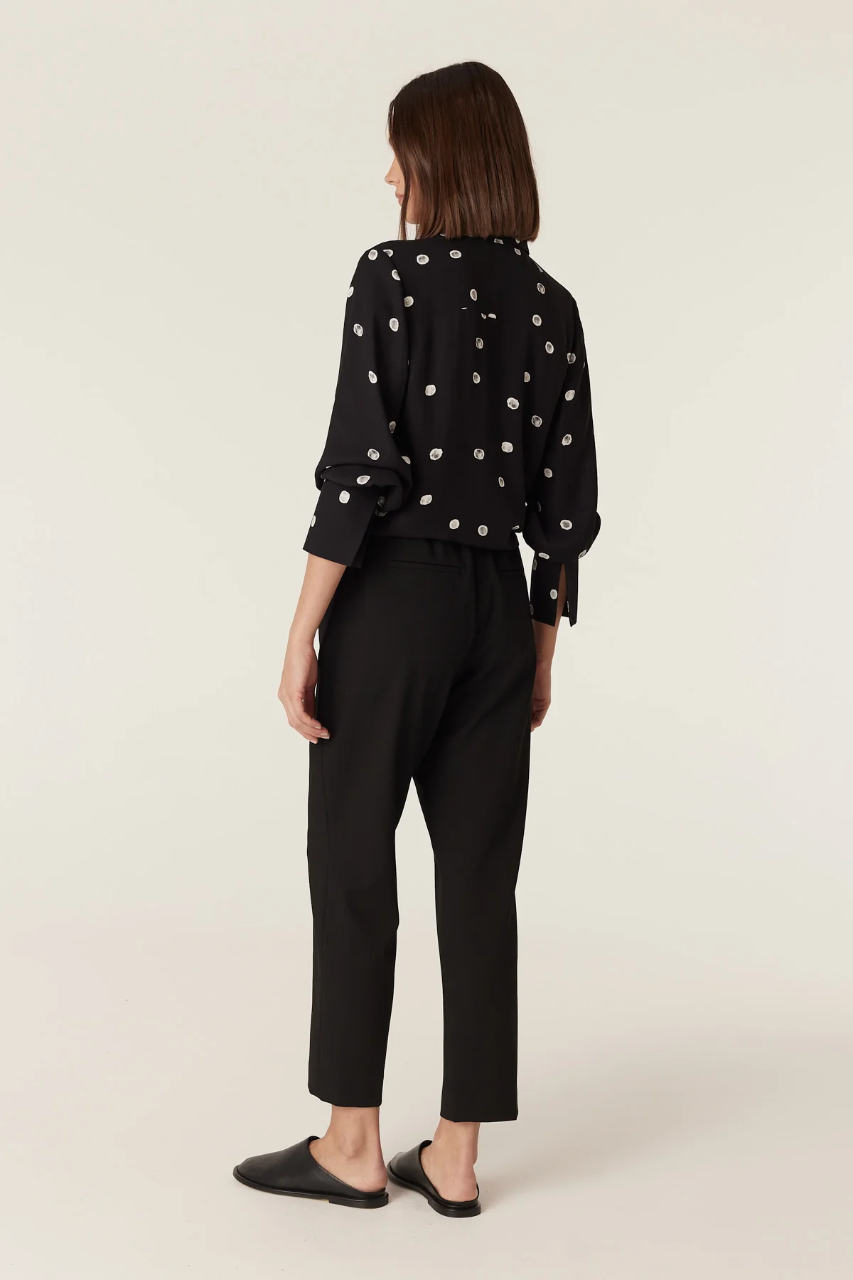 Hepburn Blouse - Black Spot - Image 5