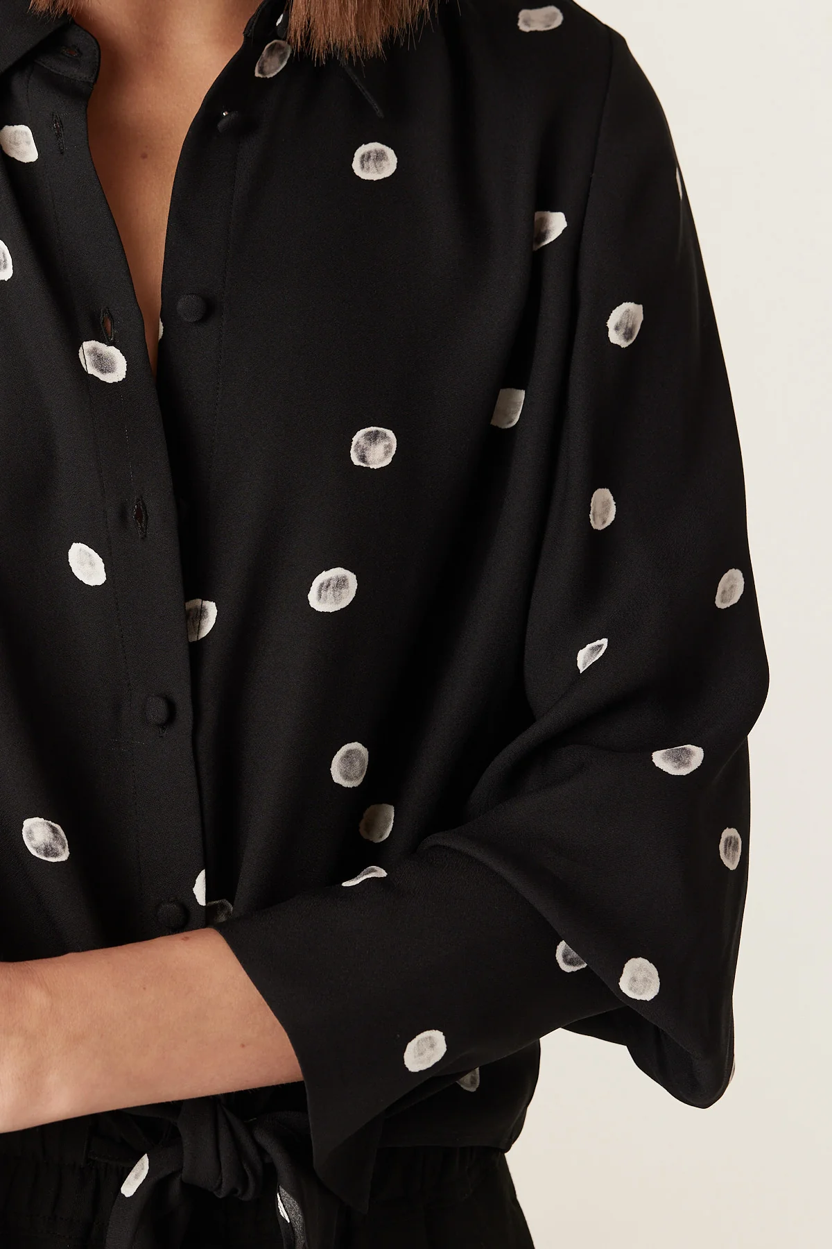Hepburn Blouse - Black Spot - Image 6