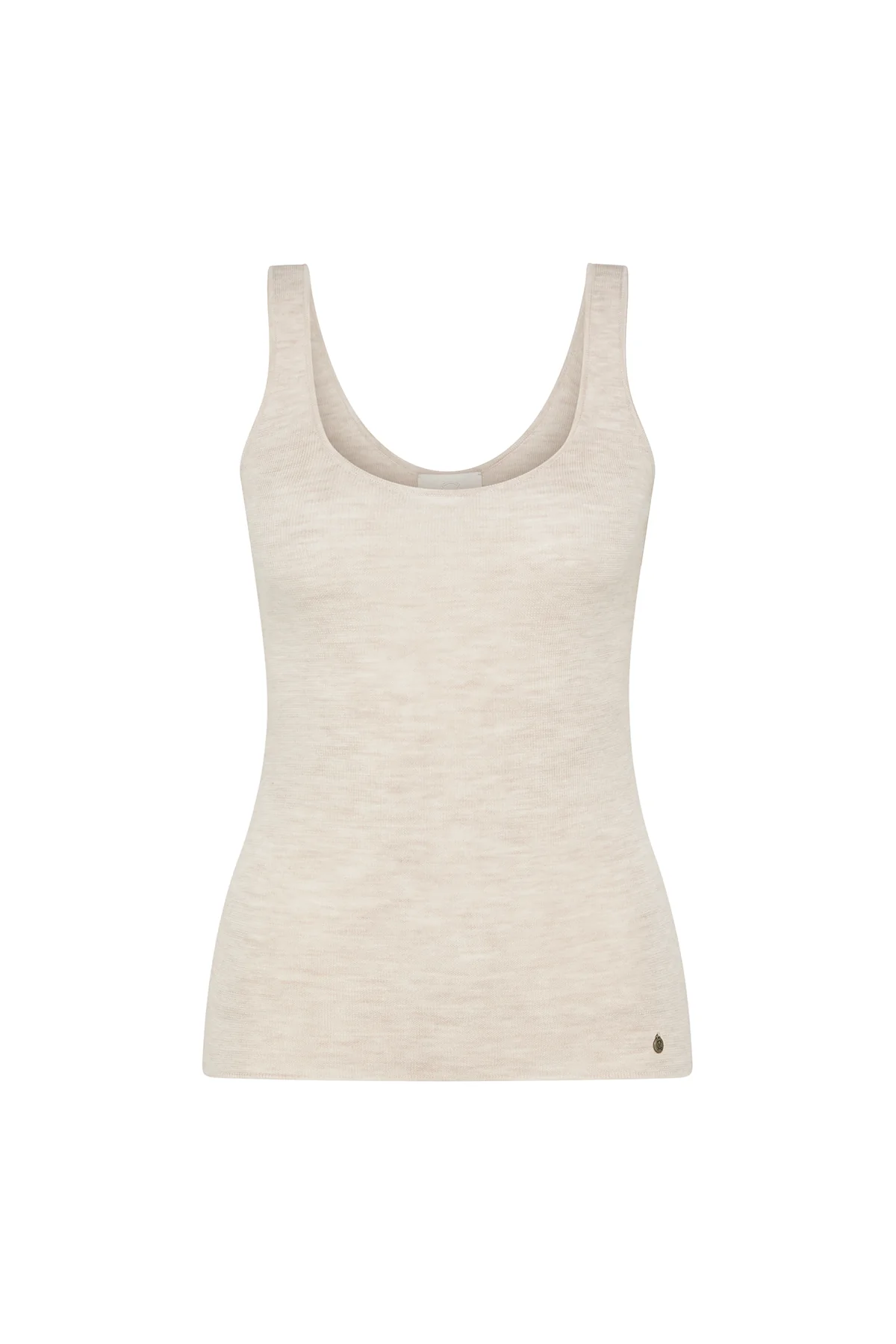 Superfine Merino Wool Singlet - Oatmeal - Image 2