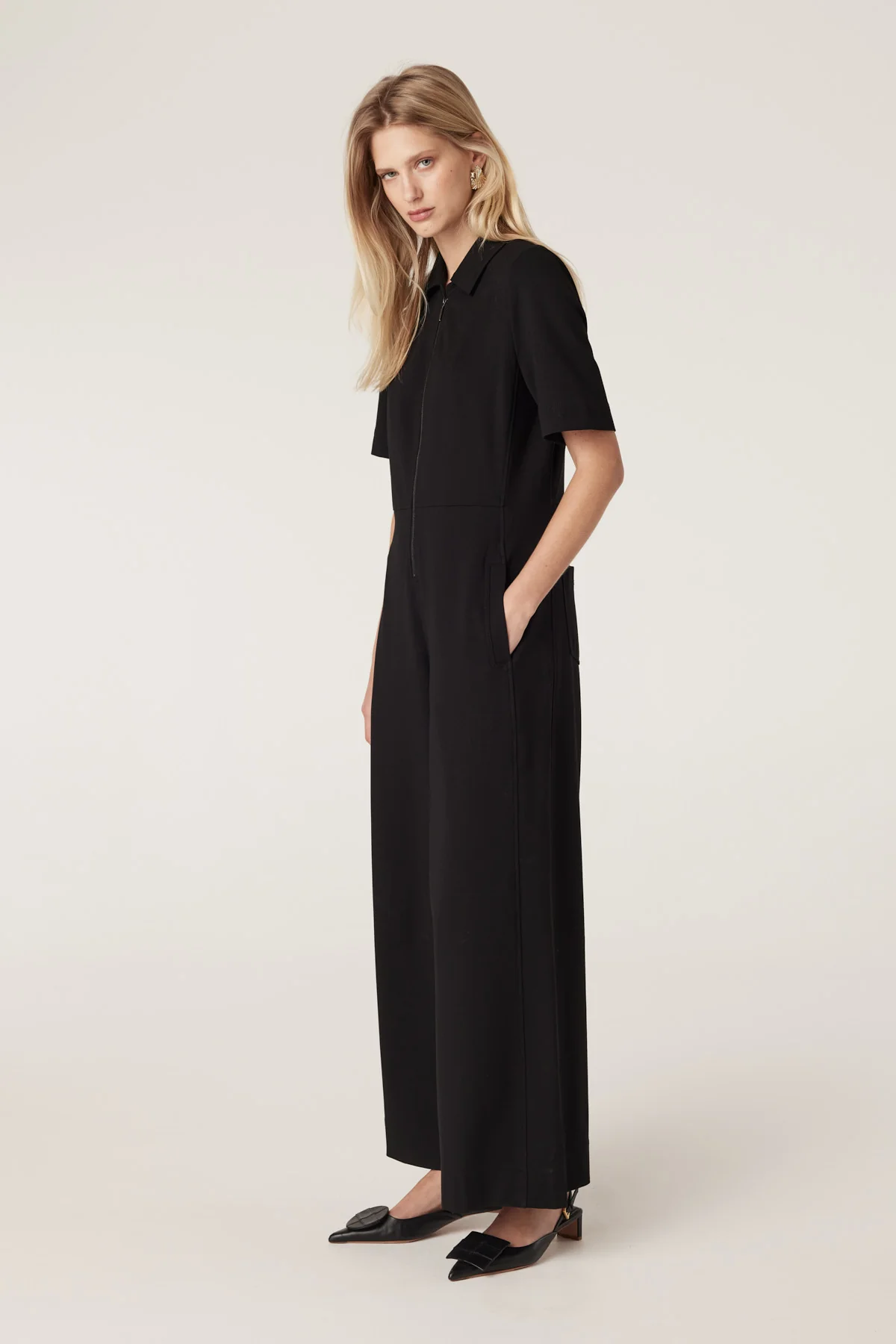 Teresa Ponte Jumpsuit - Black - Image 4