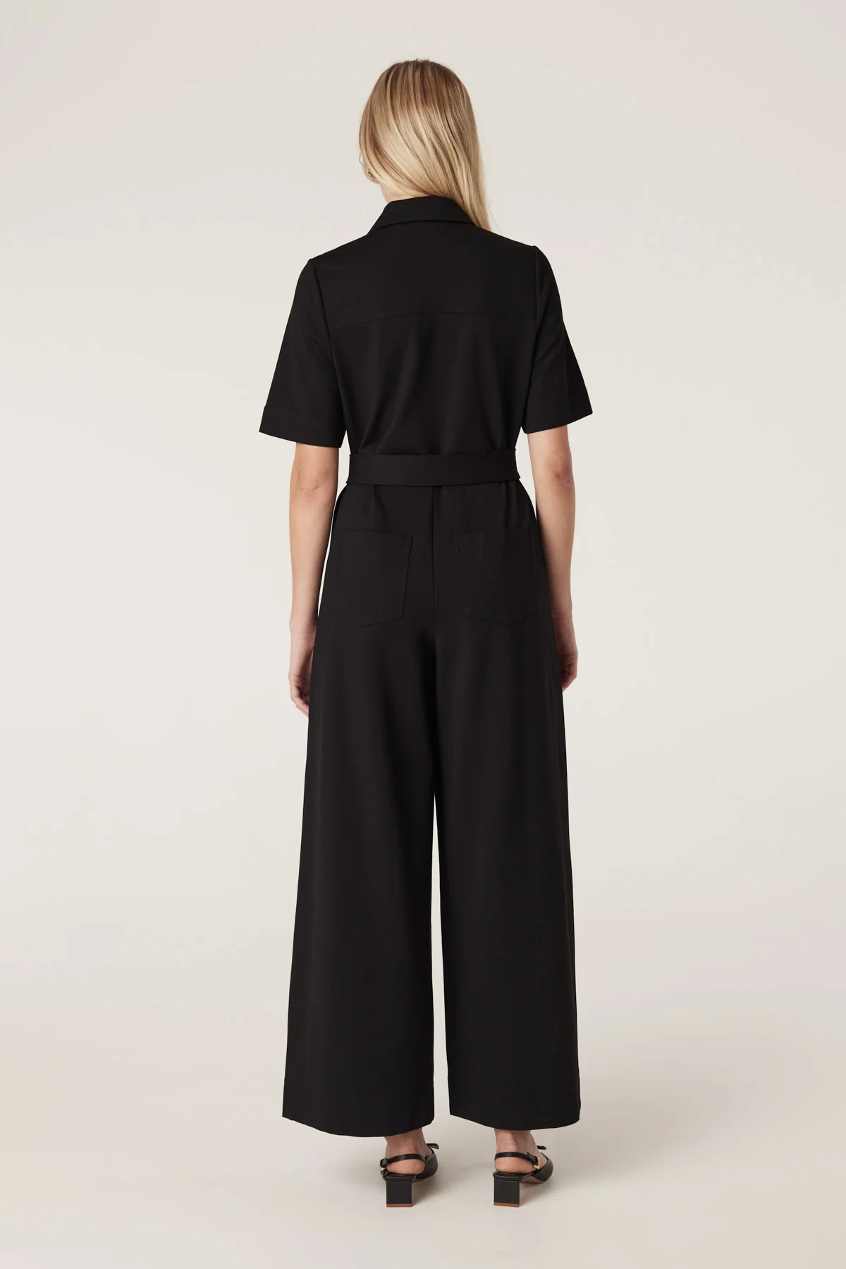 Teresa Ponte Jumpsuit - Black - Image 5