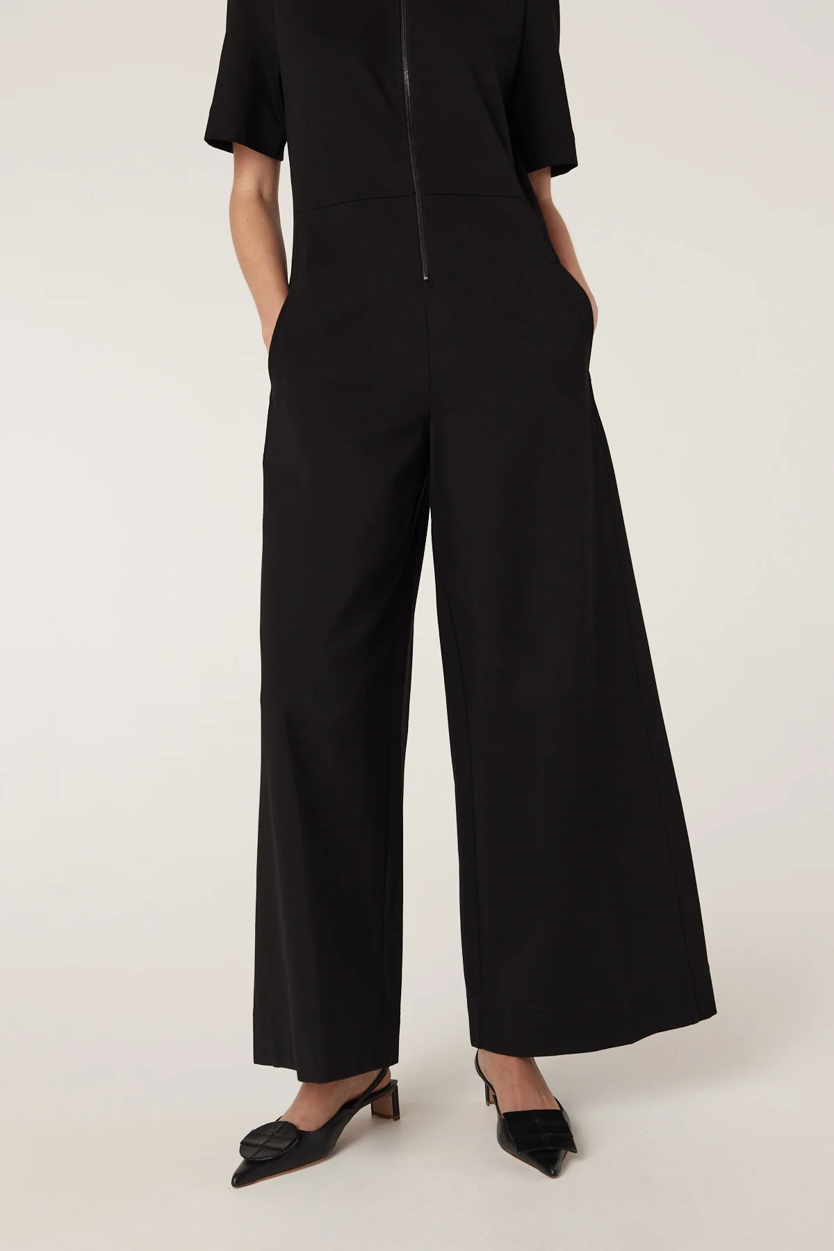 Teresa Ponte Jumpsuit - Black - Image 7