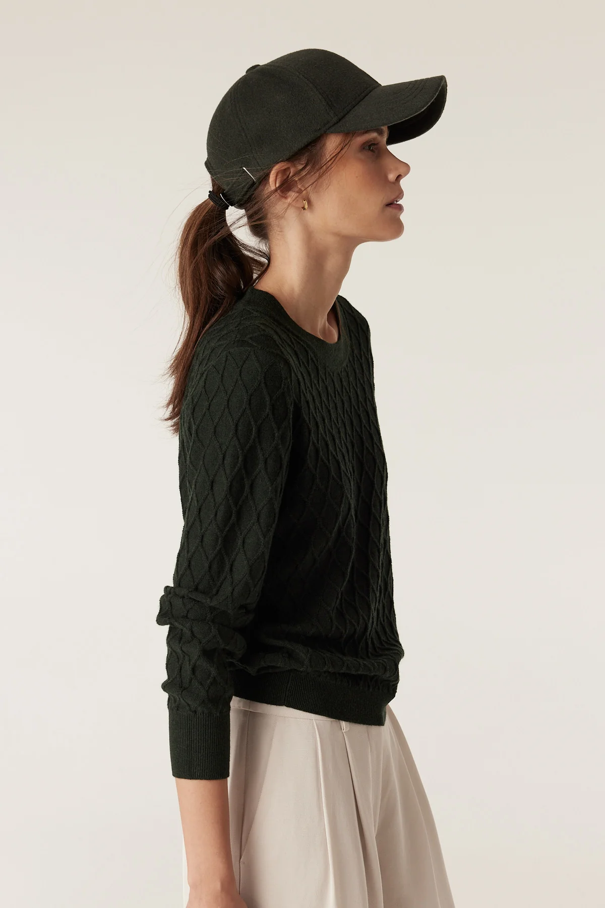 The Hampden Merino Wool Jumper - Moss - Image 5