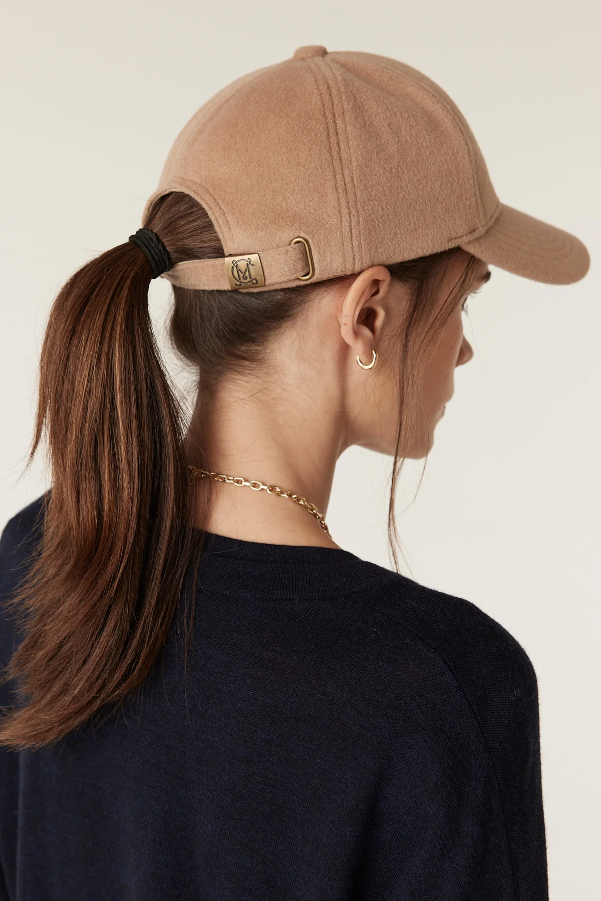 Wool Cashmere Cap - Camel - Image 4